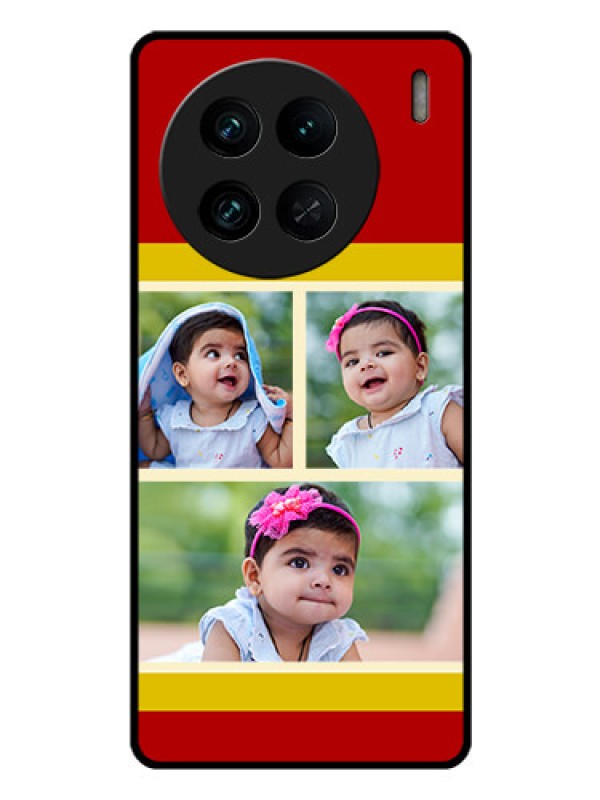 Custom Vivo X90 Pro 5G Custom Glass Mobile Case - Multiple Pic Upload Design