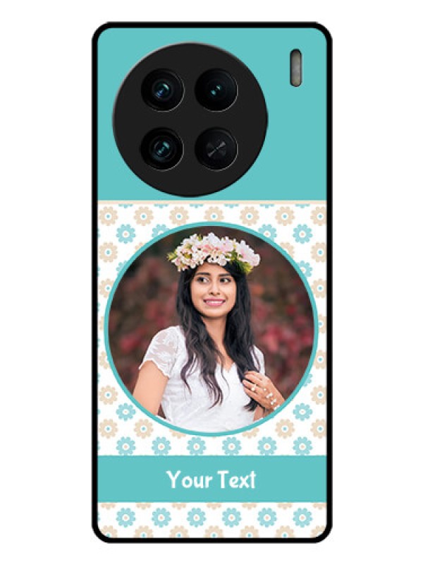 Custom Vivo X90 Pro 5G Custom Glass Mobile Case - Beautiful Flowers Design