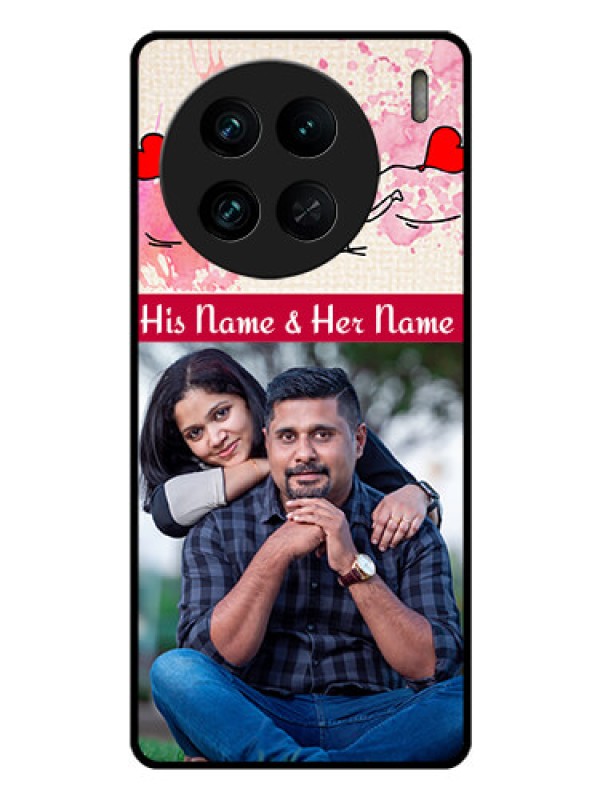 Custom Vivo X90 Pro 5G Photo Printing on Glass Case - You and Me Case Design