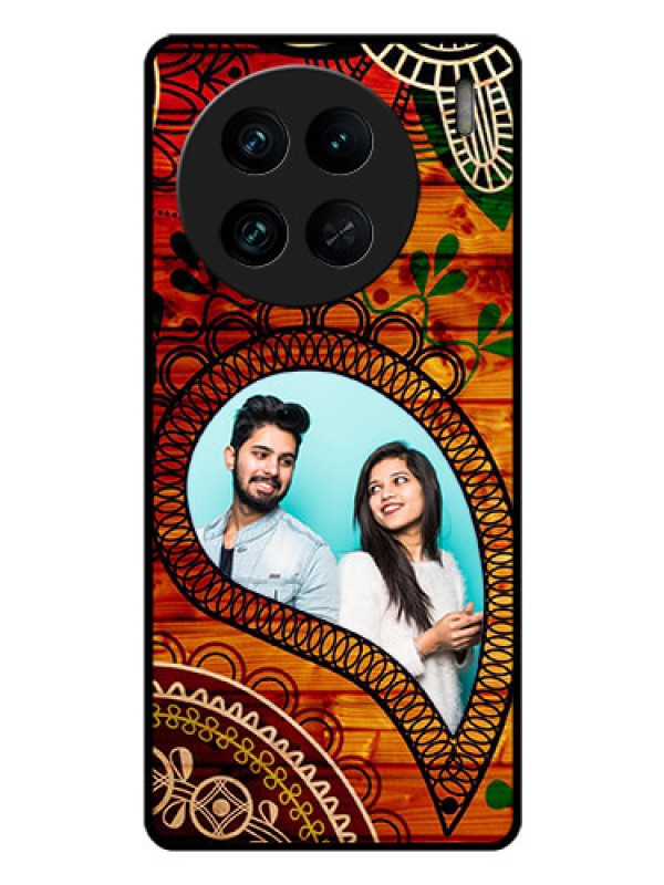 Custom Vivo X90 Pro 5G Personalized Glass Phone Case - Abstract Colorful Design