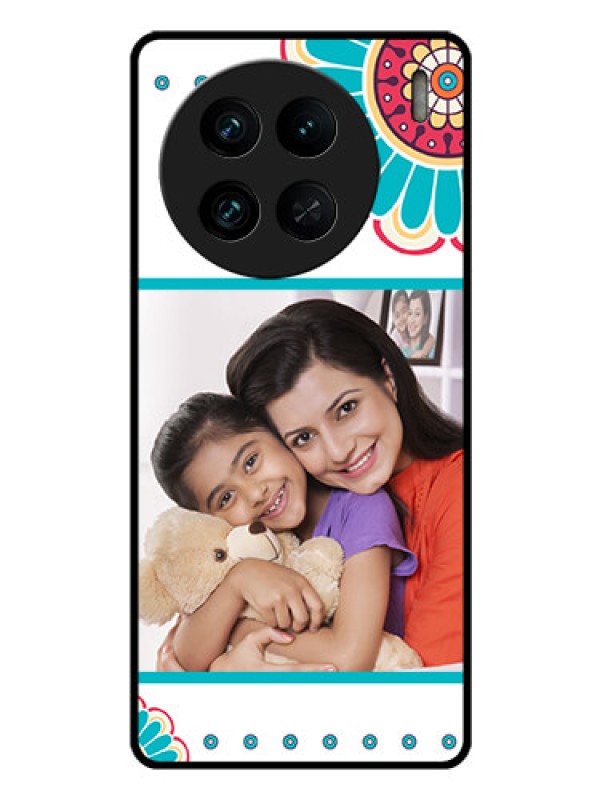 Custom Vivo X90 Pro 5G Custom Glass Phone Case - Flower Design