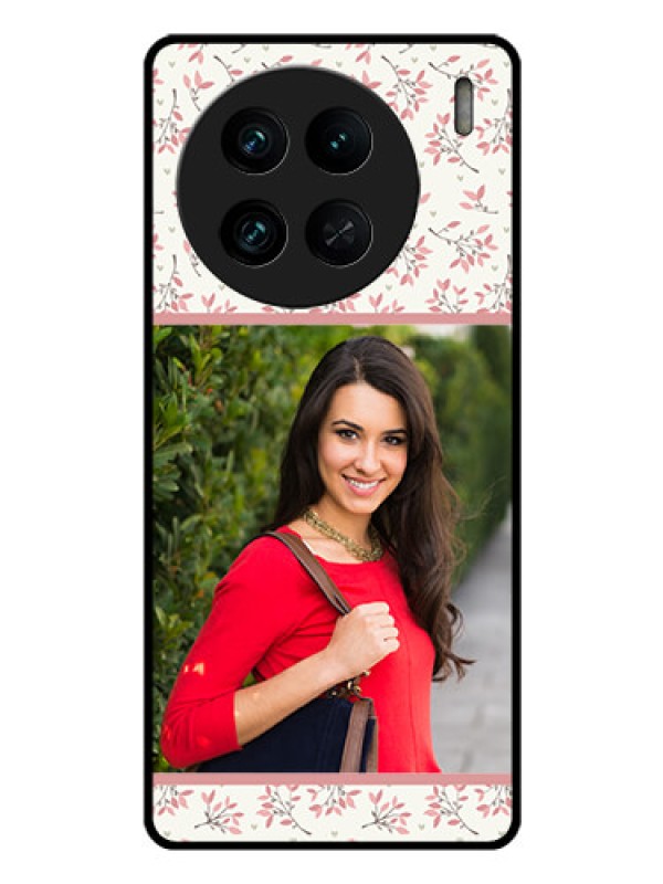Custom Vivo X90 Pro 5G Custom Glass Phone Case - Premium Floral Design