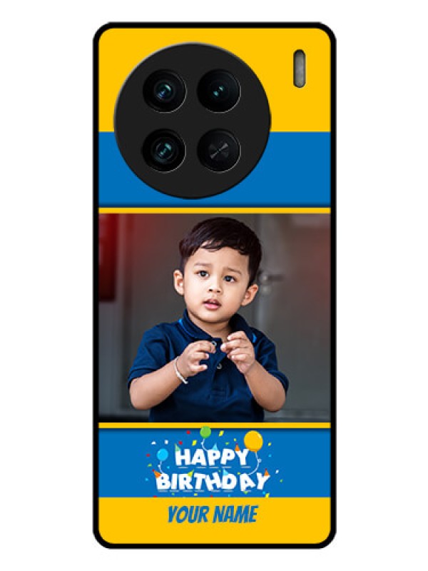 Custom Vivo X90 Pro 5G Custom Glass Mobile Case - Birthday Wishes Design