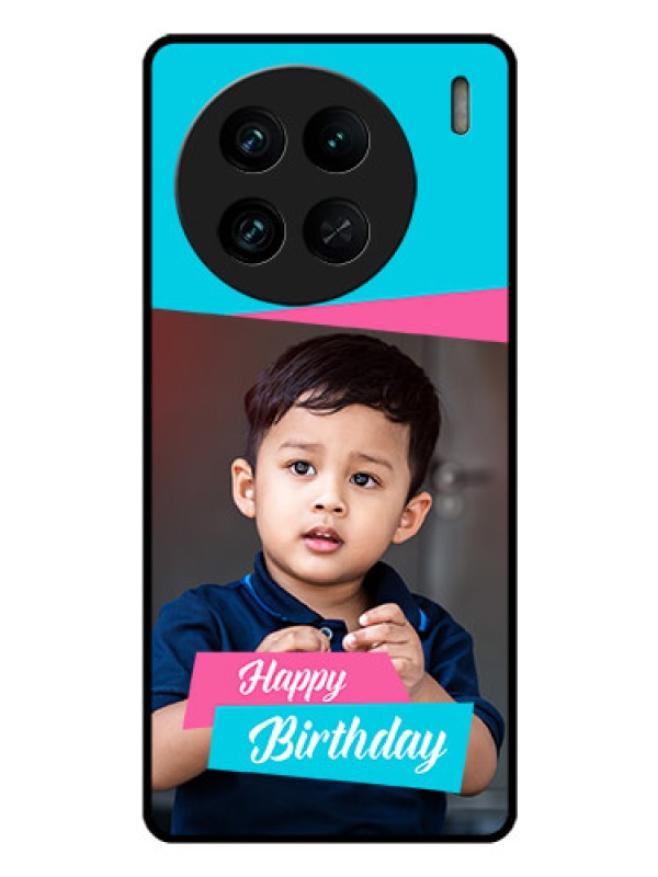 Custom Vivo X90 Pro 5G Personalized Glass Phone Case - Image Holder with 2 Color Design