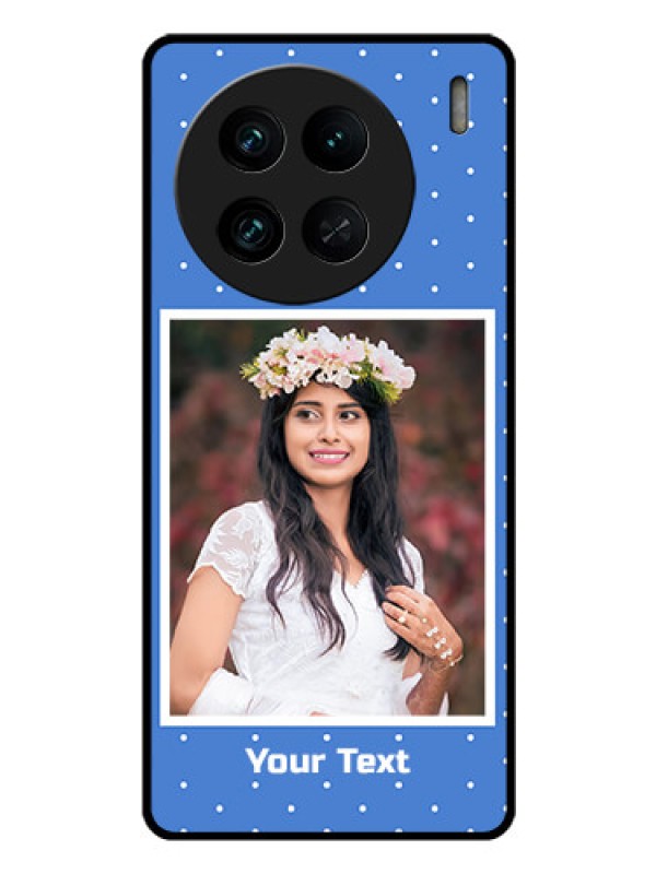Custom Vivo X90 Pro 5G Photo Printing on Glass Case - Polka dots design