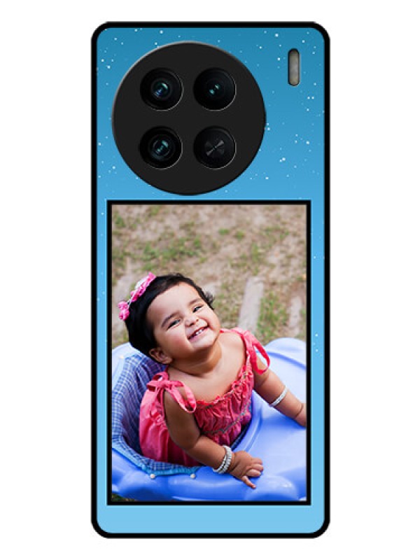 Custom Vivo X90 Pro 5G Custom Glass Mobile Case - Wave Pattern Colorful Design