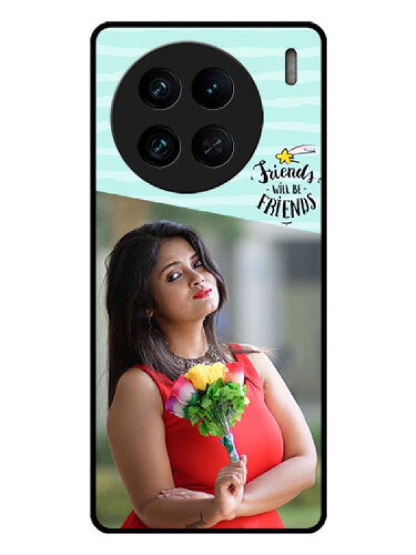 Custom Vivo X90 Pro 5G Custom Glass Phone Case - Friends Picture Icon Design