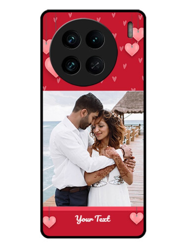 Custom Vivo X90 Pro 5G Custom Glass Phone Case - Valentines Day Design