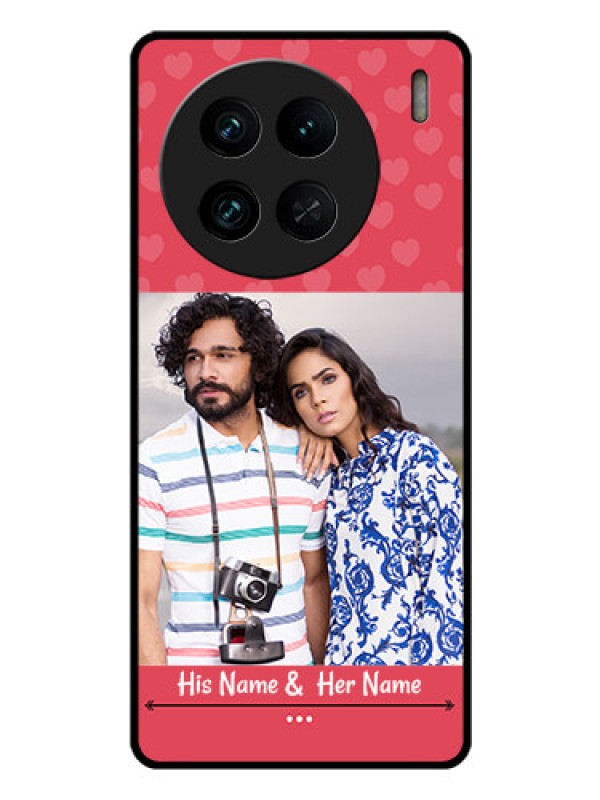 Custom Vivo X90 Pro 5G Photo Printing on Glass Case - Simple Love Design
