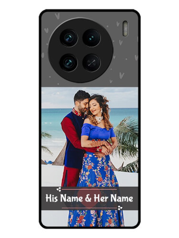 Custom Vivo X90 Pro 5G Custom Glass Mobile Case - Buy Love Design with Photo Online