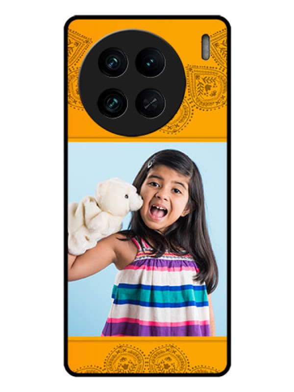 Custom Vivo X90 Pro 5G Personalized Glass Phone Case - Photo Wedding Design