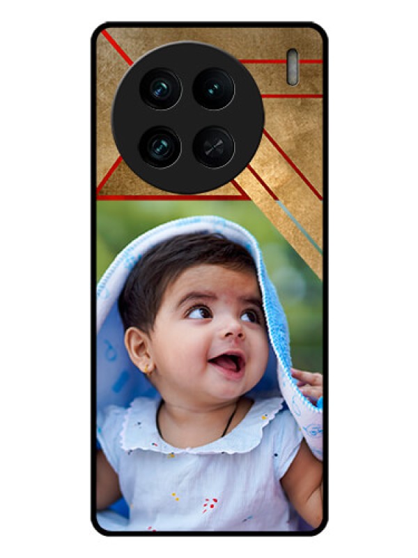 Custom Vivo X90 Pro 5G Personalized Glass Phone Case - Gradient Abstract Texture Design