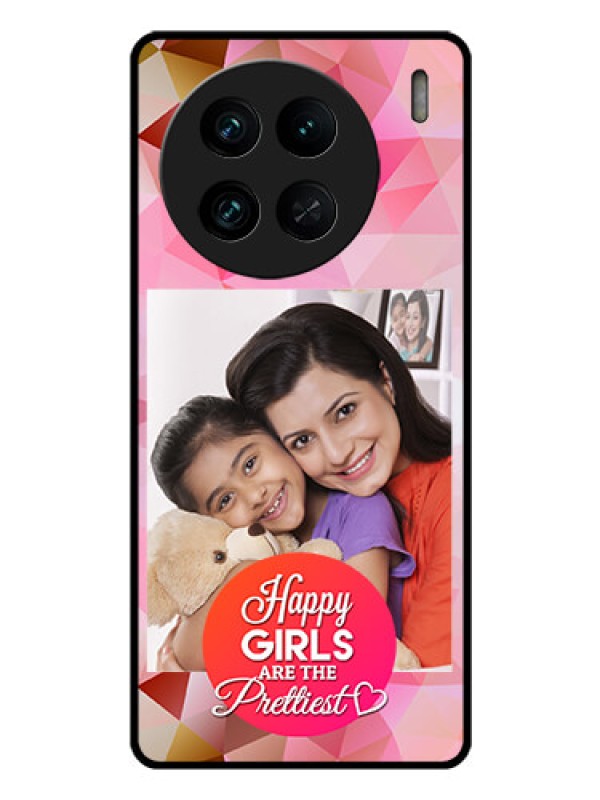 Custom Vivo X90 Pro 5G Photo Printing on Glass Case - Abstract Triangle Design