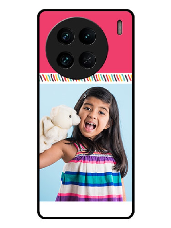 Custom Vivo X90 Pro 5G Personalized Glass Phone Case - Line art design