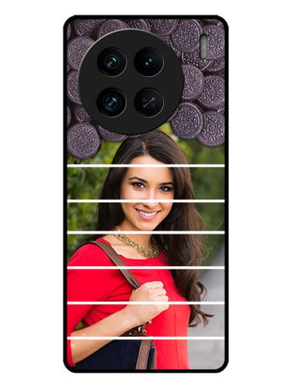 Custom Vivo X90 Pro 5G Custom Glass Phone Case - with Oreo Biscuit Design