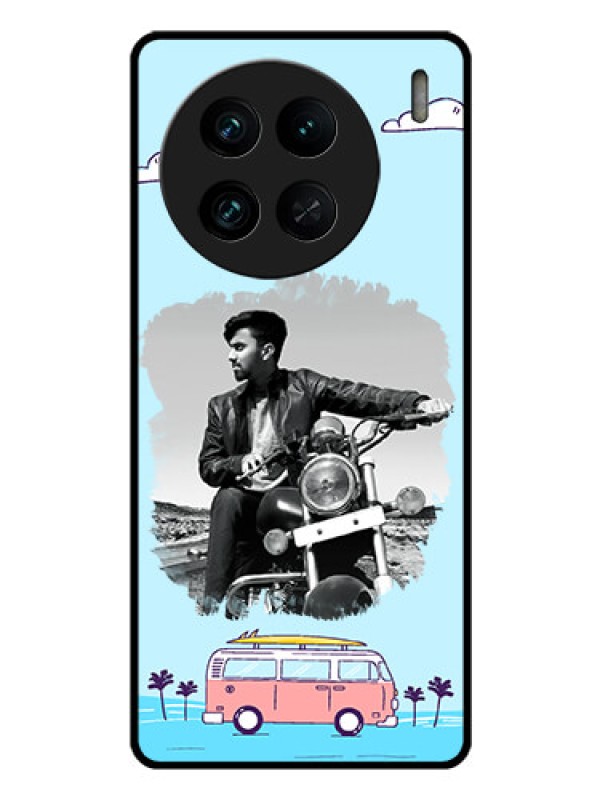 Custom Vivo X90 Pro 5G Photo Printing on Glass Case - Travel & Adventure Design