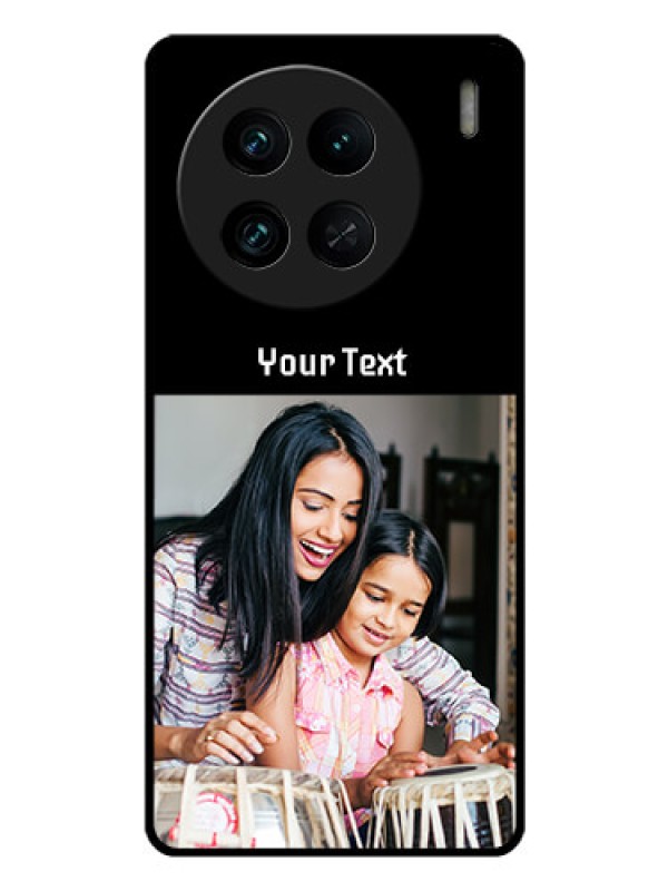 Custom Vivo X90 Pro 5G Photo with Name on Glass Phone Case