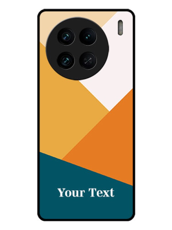 Custom Vivo X90 Pro 5G Personalized Glass Phone Case - Stacked Multi-colour Design