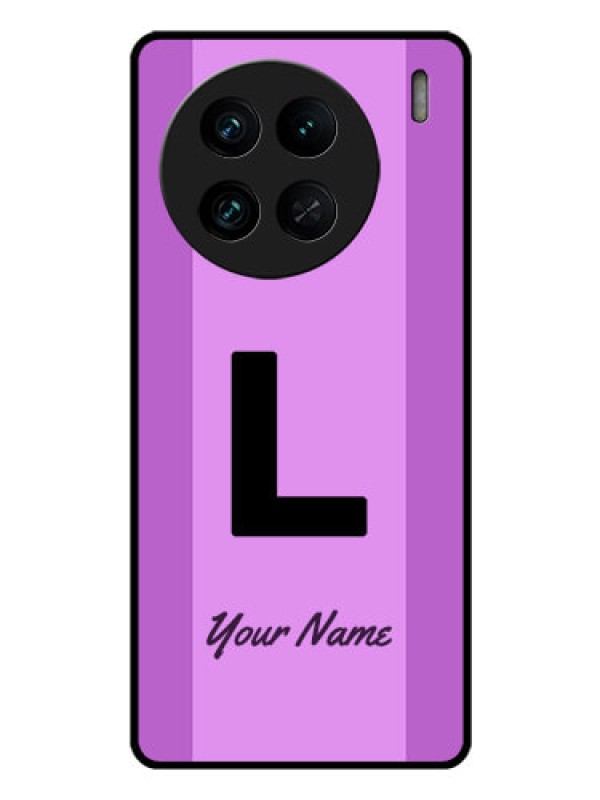 Custom Vivo X90 Pro 5G Custom Glass Phone Case - Tricolor custom text Design