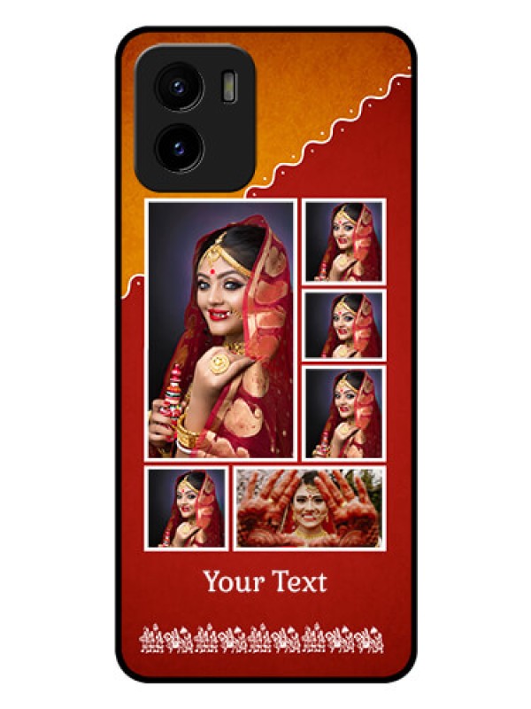 Custom Vivo Y01 Personalized Glass Phone Case - Wedding Pic Upload Design