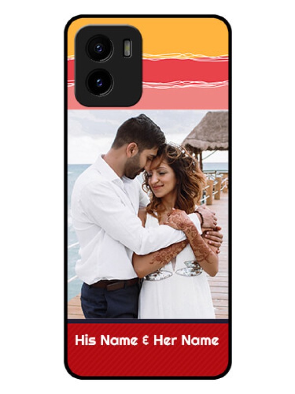 Custom Vivo Y01 Custom Glass Mobile Case - Colorful Case Design