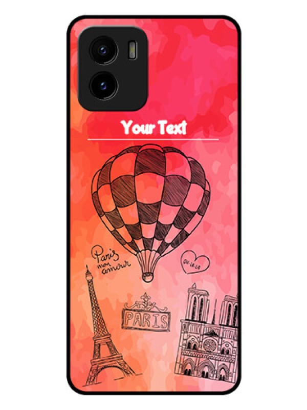Custom Vivo Y01 Custom Glass Phone Case - Paris Theme Design