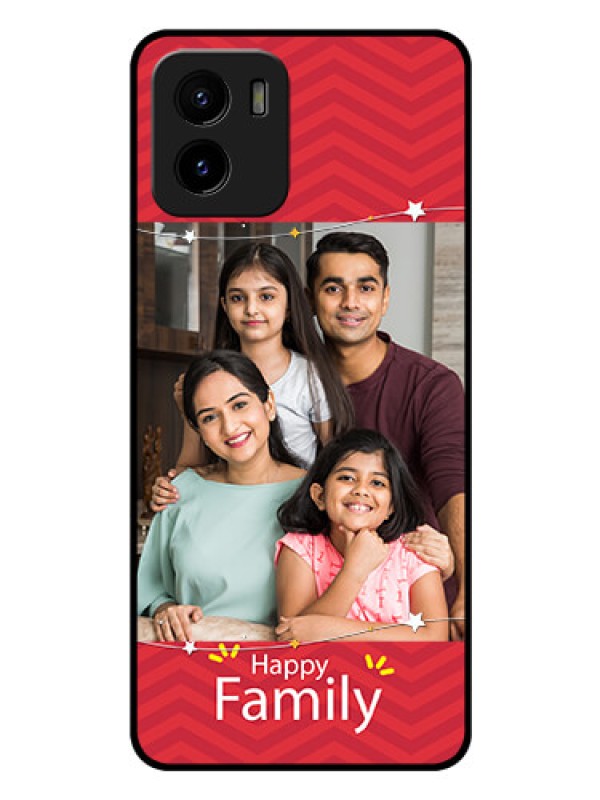 Custom Vivo Y01 Personalized Glass Phone Case - Happy Family Design
