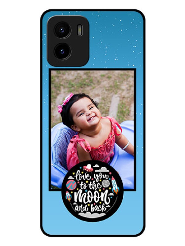 Custom Vivo Y01 Custom Glass Mobile Case - Wave Pattern Colorful Design