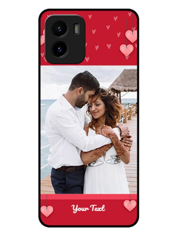 Custom Vivo Y01 Custom Glass Phone Case - Valentines Day Design