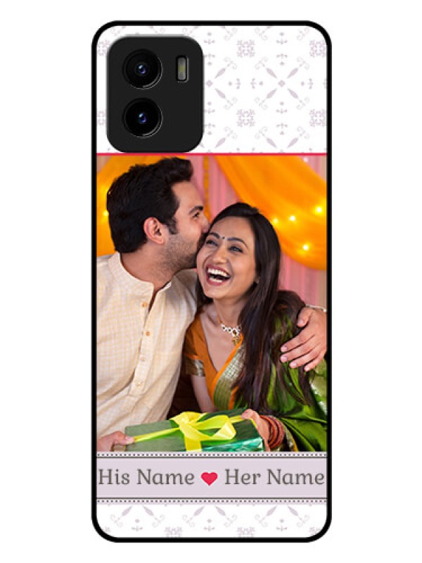 Custom Vivo Y01 Custom Glass Mobile Case - with Photo and Ethnic Design