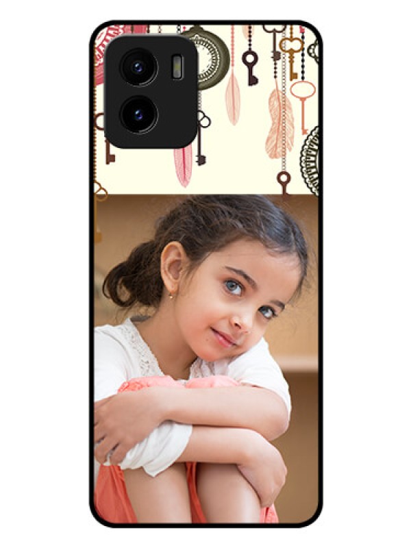 Custom Vivo Y01 Custom Glass Mobile Case - Boho Style Design