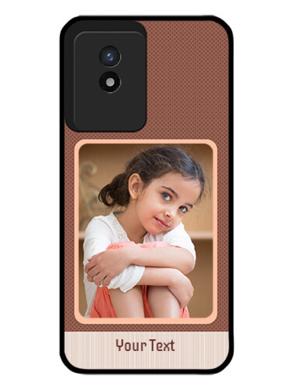 Custom Vivo Y02 Custom Glass Phone Case - Simple Pic Upload Design