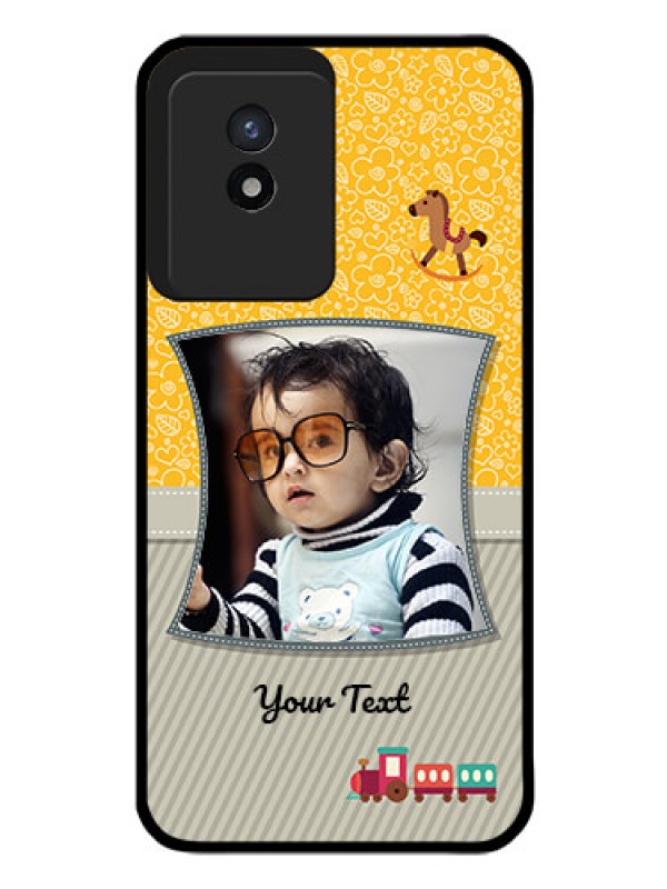 Custom Vivo Y02 Personalized Glass Phone Case - Baby Picture Upload Design