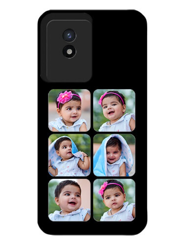 Custom Vivo Y02 Photo Printing on Glass Case - Multiple Pictures Design
