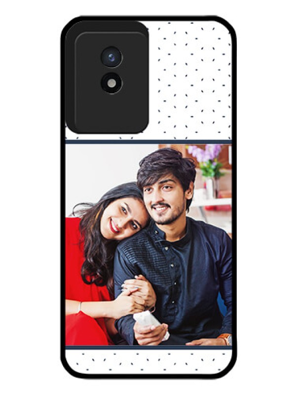 Custom Vivo Y02 Personalized Glass Phone Case - Premium Dot Design