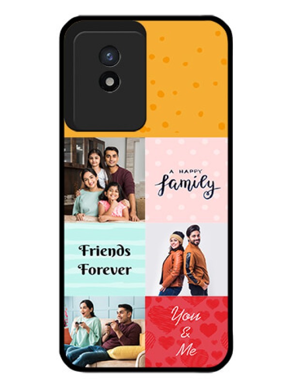Custom Vivo Y02 Personalized Glass Phone Case - Images with Quotes Design