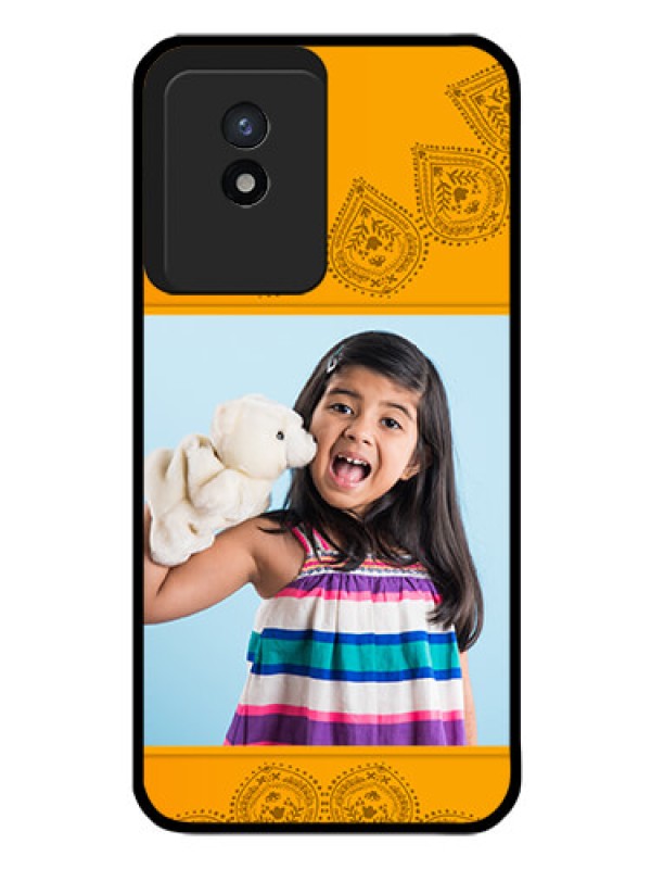 Custom Vivo Y02 Personalized Glass Phone Case - Photo Wedding Design