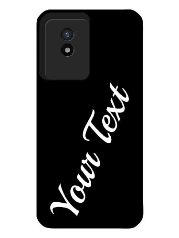 Custom Vivo Y02 Custom Glass Mobile Cover with Your Name