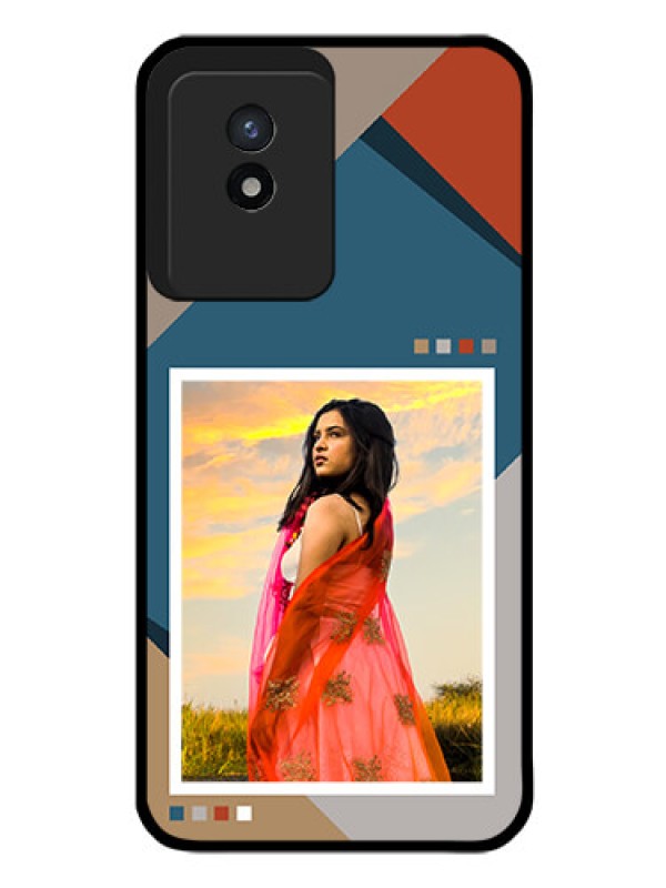 Custom Vivo Y02 Personalized Glass Phone Case - Retro color pallet Design