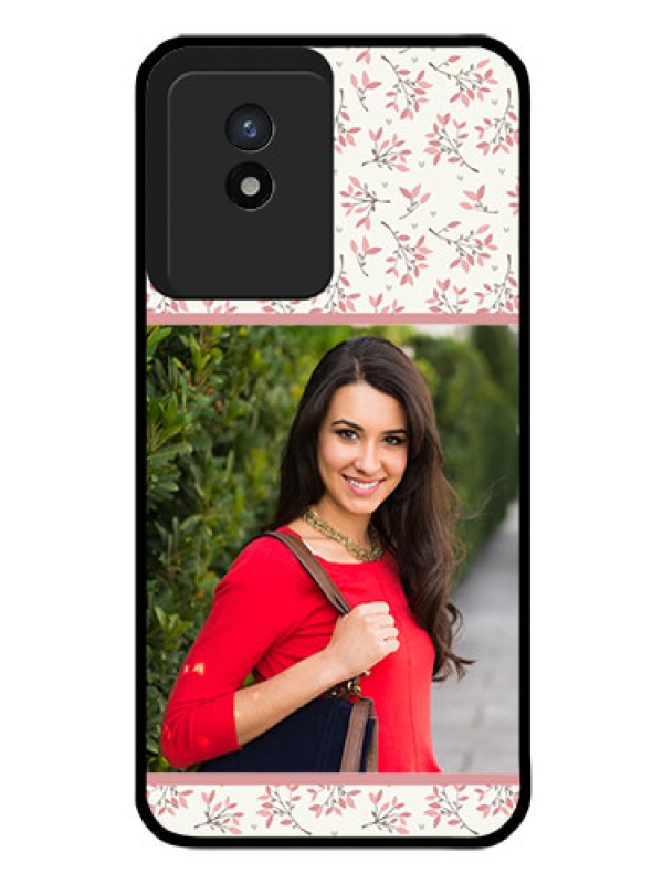 Custom Vivo Y02T Custom Glass Phone Case - Premium Floral Design
