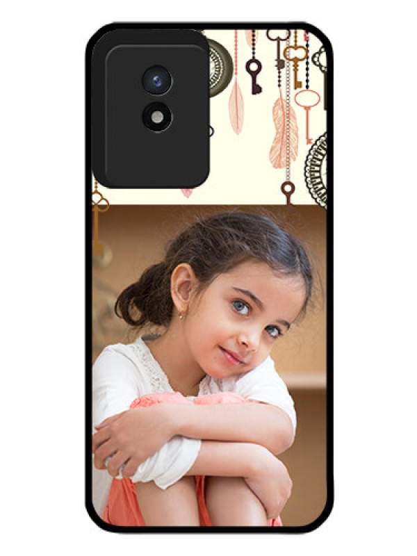 Custom Vivo Y02T Custom Glass Mobile Case - Boho Style Design