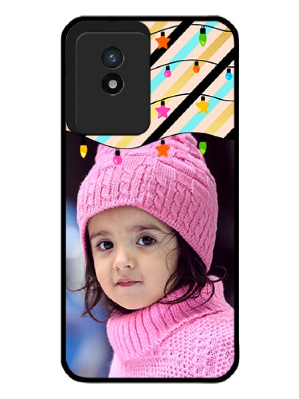 Custom Vivo Y02T Custom Glass Mobile Case - Lights Hanging Design
