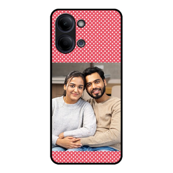 Vivo Y05 4G Custom Glass Phone Case - White Dotted Design
