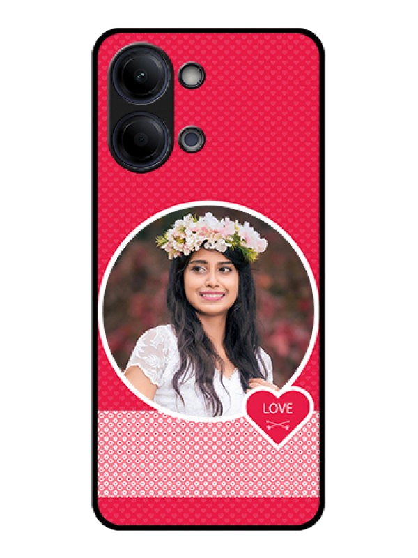 Custom Vivo Y05 4G Custom Glass Phone Case - Pink Color Pattern Design