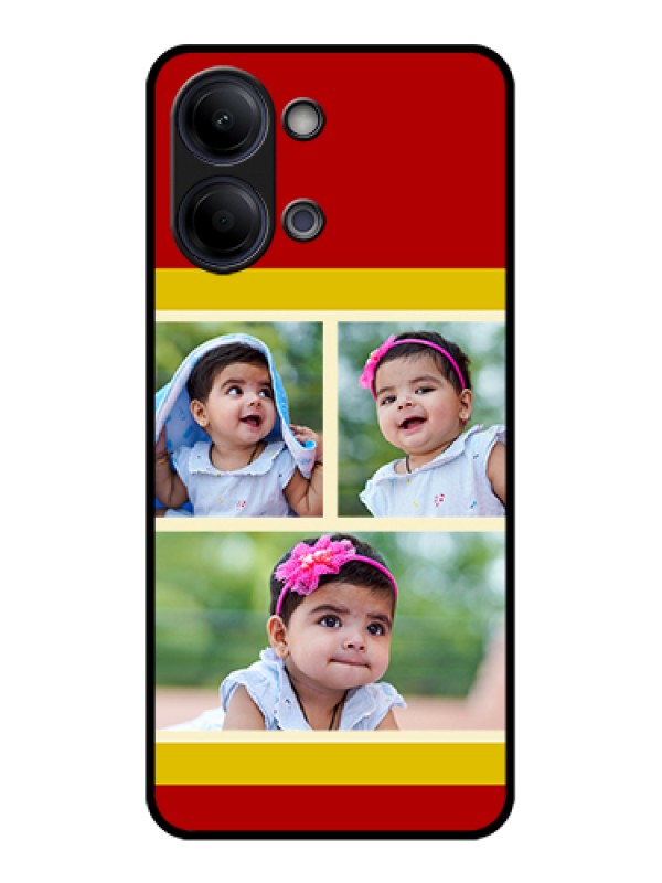 Custom Vivo Y05 4G Custom Glass Phone Case - Multiple Pic Upload Design