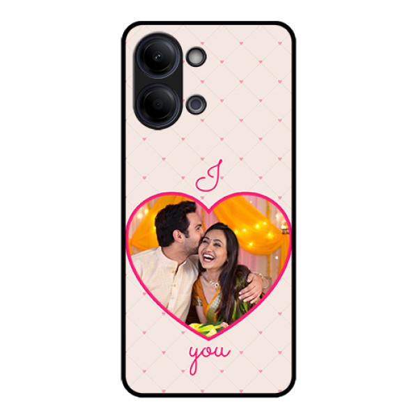 Vivo Y05 4G Custom Glass Phone Case - Heart Shape Design