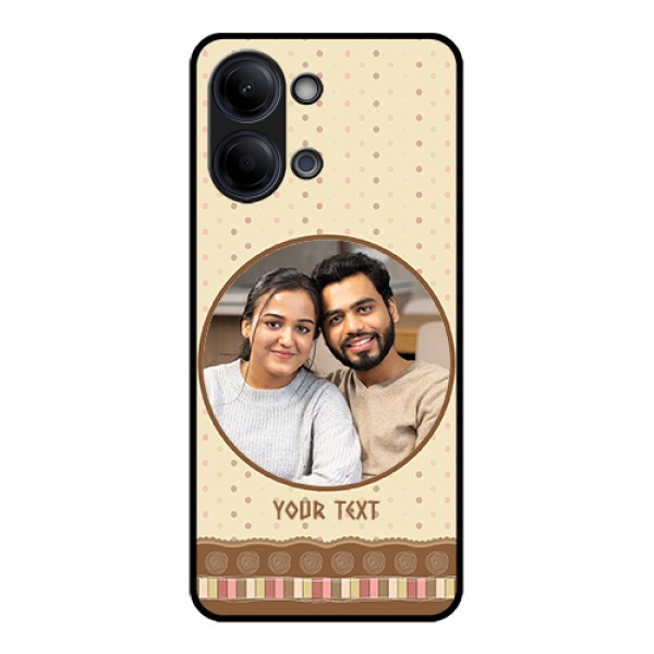 Vivo Y05 4G Custom Glass Phone Case - Brown Dotted Mobile Case Design Vivo Y05 4G Custom Glass Phone Case - Brown Dotted Mobile Case Design