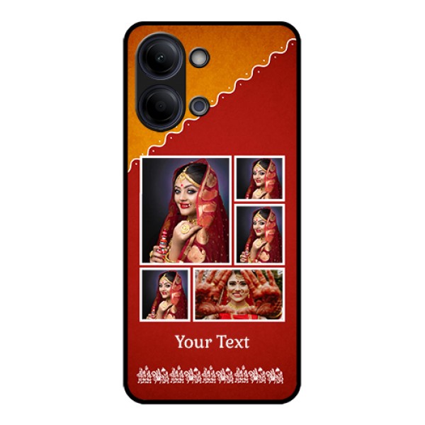 Vivo Y05 4G Custom Glass Phone Case - Wedding Pic Upload Design