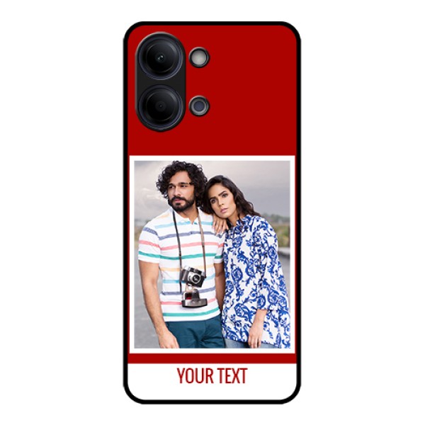 Vivo Y05 4G Custom Glass Phone Case - Red Color Design