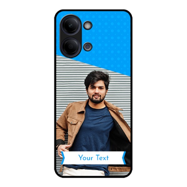 Vivo Y05 4G Custom Glass Phone Case - Simple Blue Color Design